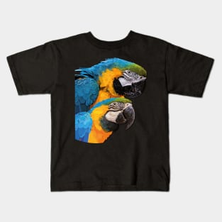 Blue-and-yellow Macaw Kids T-Shirt